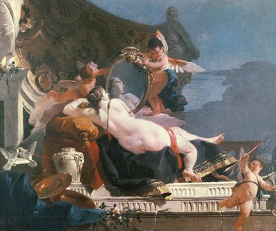 Venus with a Mirror by Giovanni Battista Tiepolo